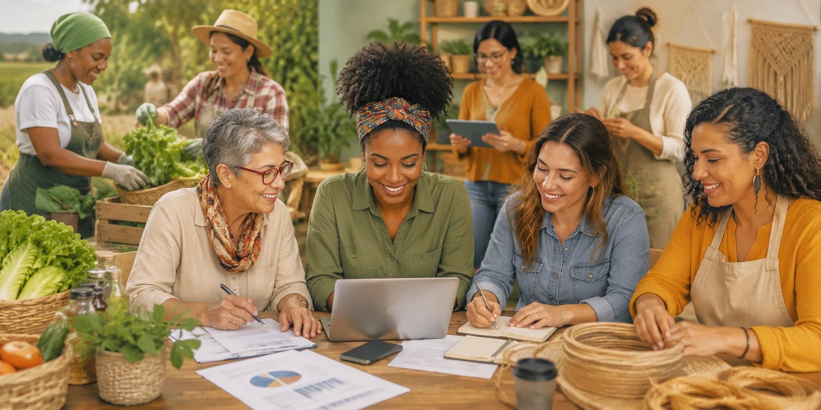 Mulheres na Economia Popular e Solidária